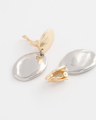 No Droop™ Mixed-Metal Clip-On Earrings