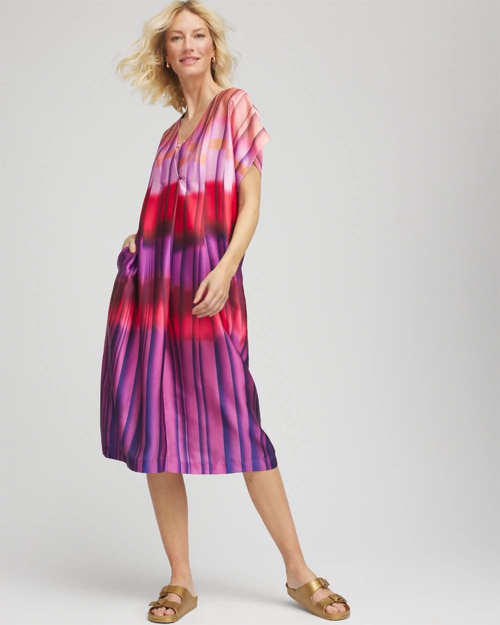 Gottex Golden Hour V-Neck Cover Up Dress