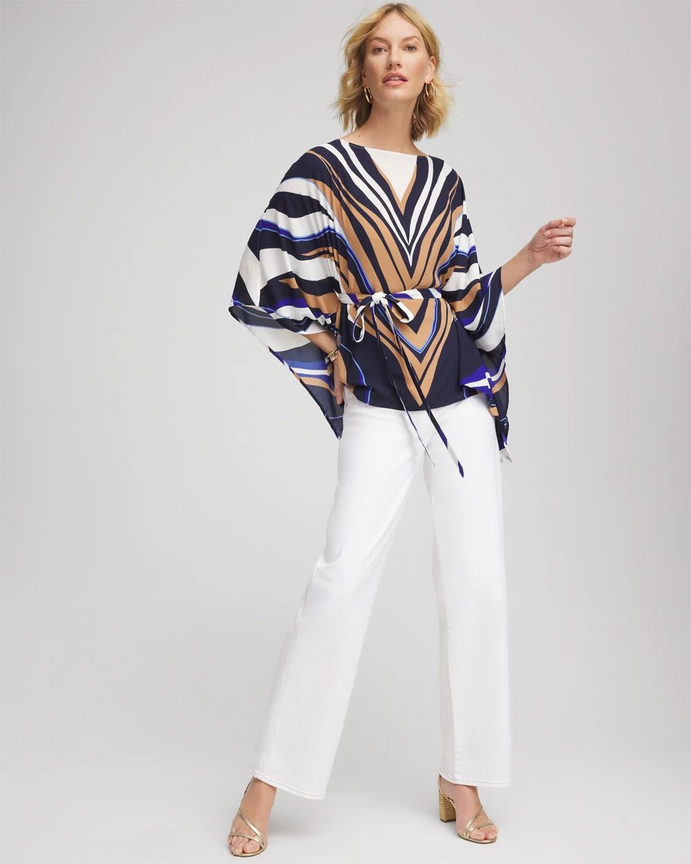 Seeded Pull-On Wide-Leg Jeans