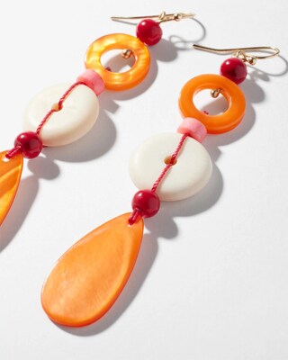 Mother of Pearl Linear Earrings
