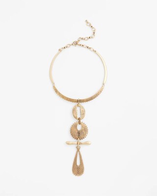 Vintage Gold Tone Statement Necklace