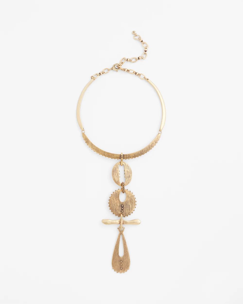 Vintage Gold Tone Statement Necklace