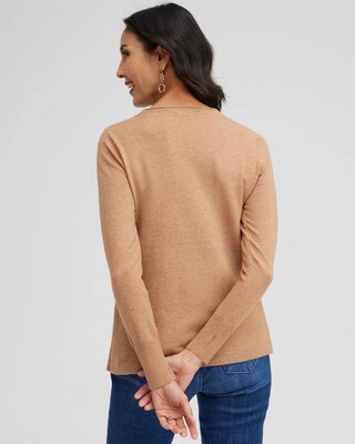 ECOVERO Sequin Animal Print Sweater