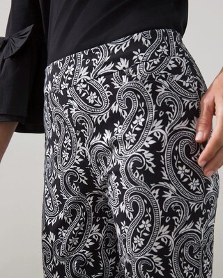 Brigitte Paisley Slim Crops