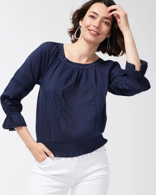 Smocked Hem Top