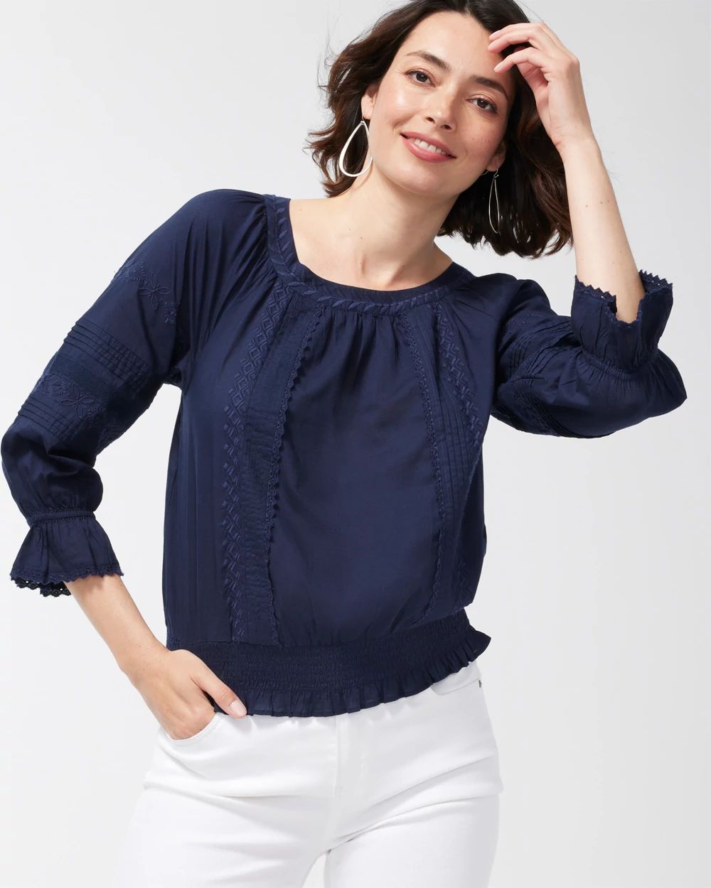 Smocked Hem Top
