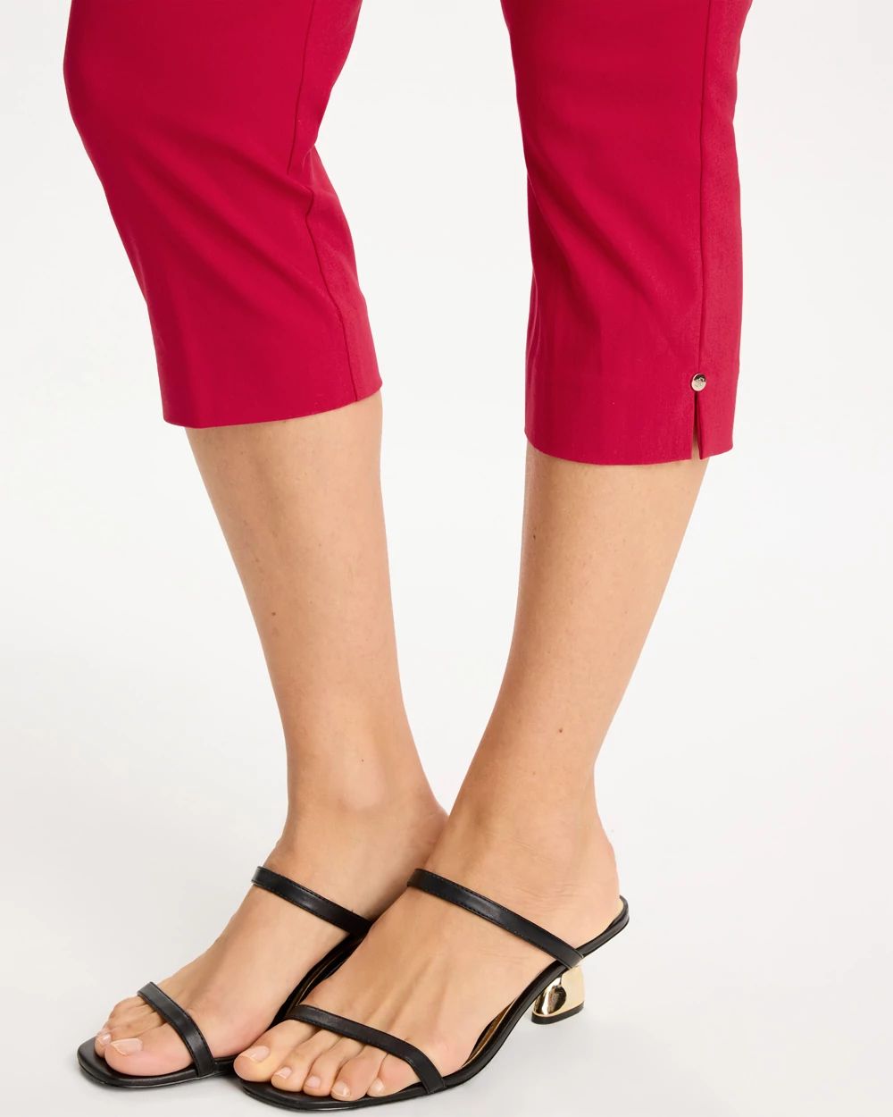 Brigitte™ Slim Rivet Pull-On Capri Pant
