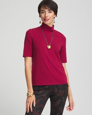 Touch of Cool™ Mock Neck Short Sleeve Tee