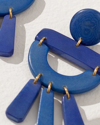 Blue Chandelier Earrings