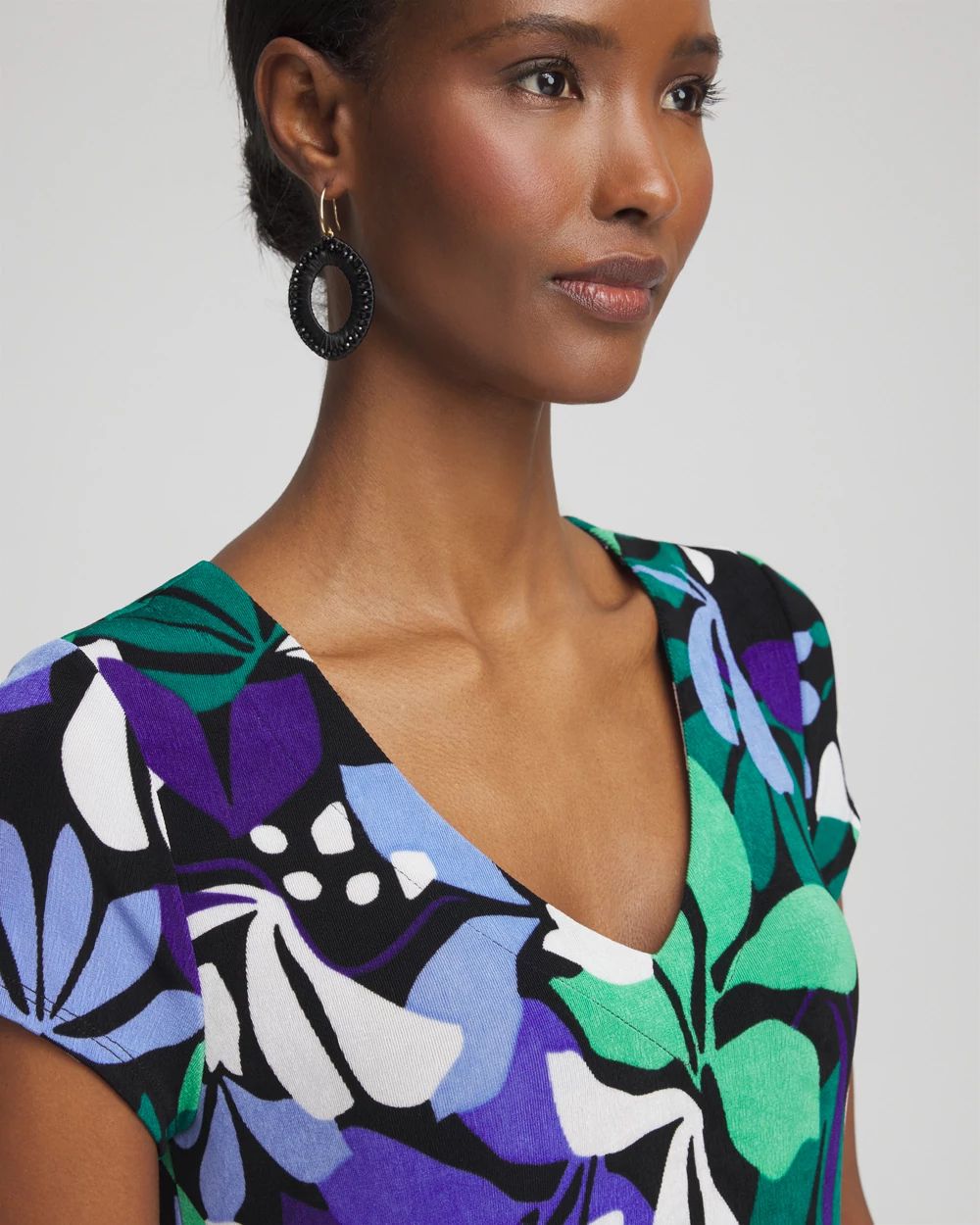 Travelers™ Floral V-neck Maxi Dress