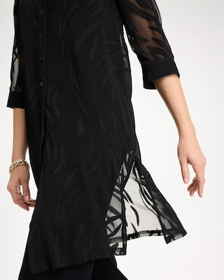 Travelers™ Collection Sheer Jacquard Topper click to view larger image.