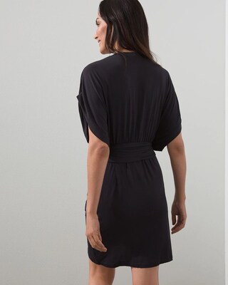 Gottex Black Surplice Swim Coverup
