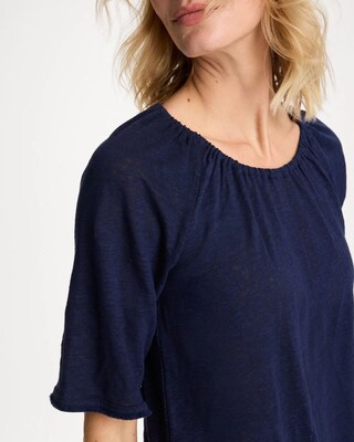 Linen Fringed Tee click to view larger image.