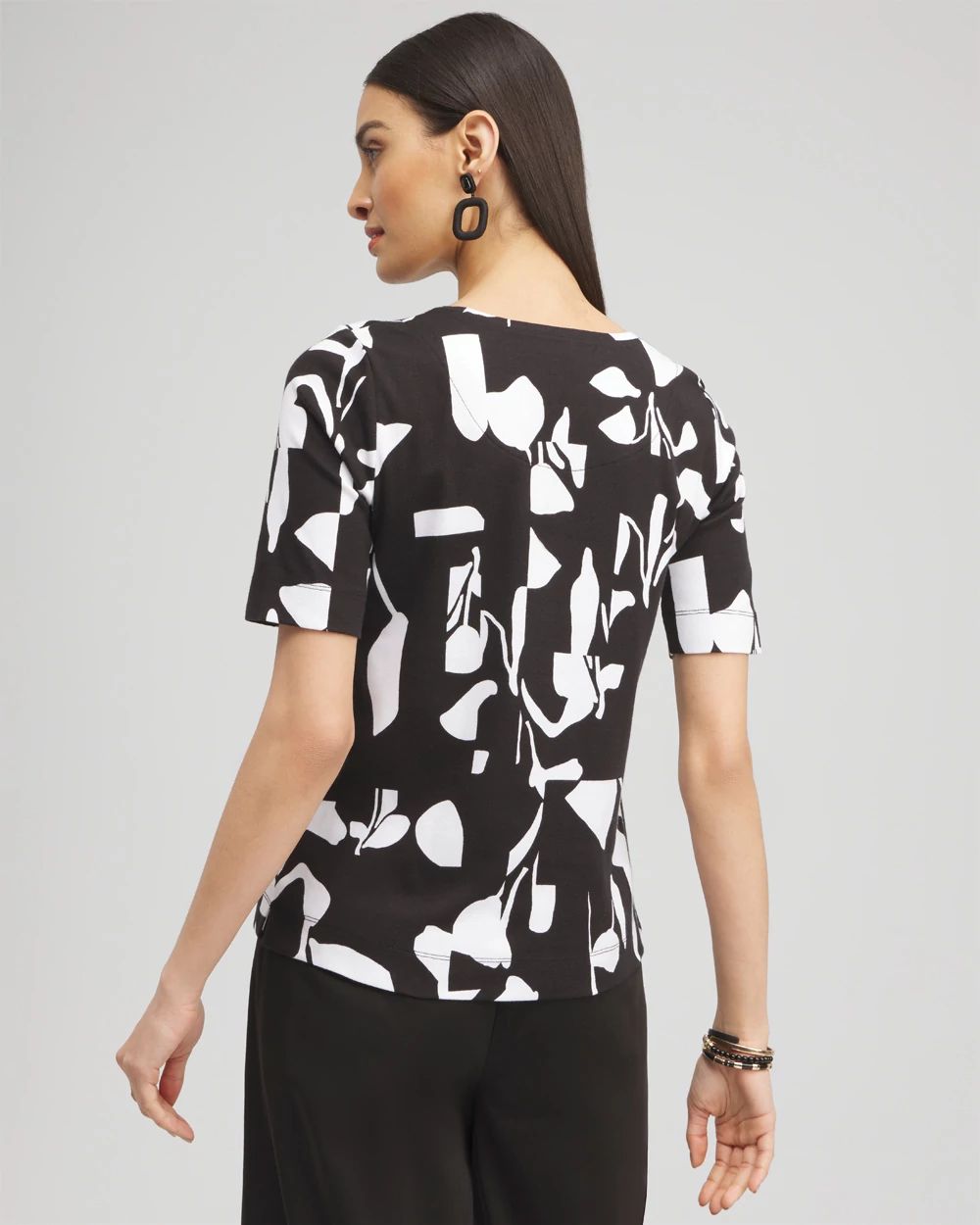 Abstract Everyday Elbow Sleeve Tee