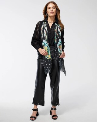 Mixed Floral Oblong Scarf