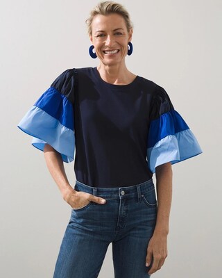 Ombre Tiered Sleeve Tee