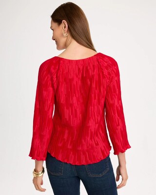 Pleated Flare Sleeve Top click to view larger image.
