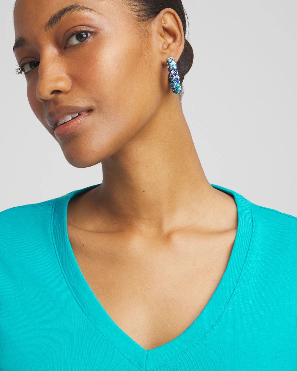 Everyday 3/4 Sleeve V-Neck Tee