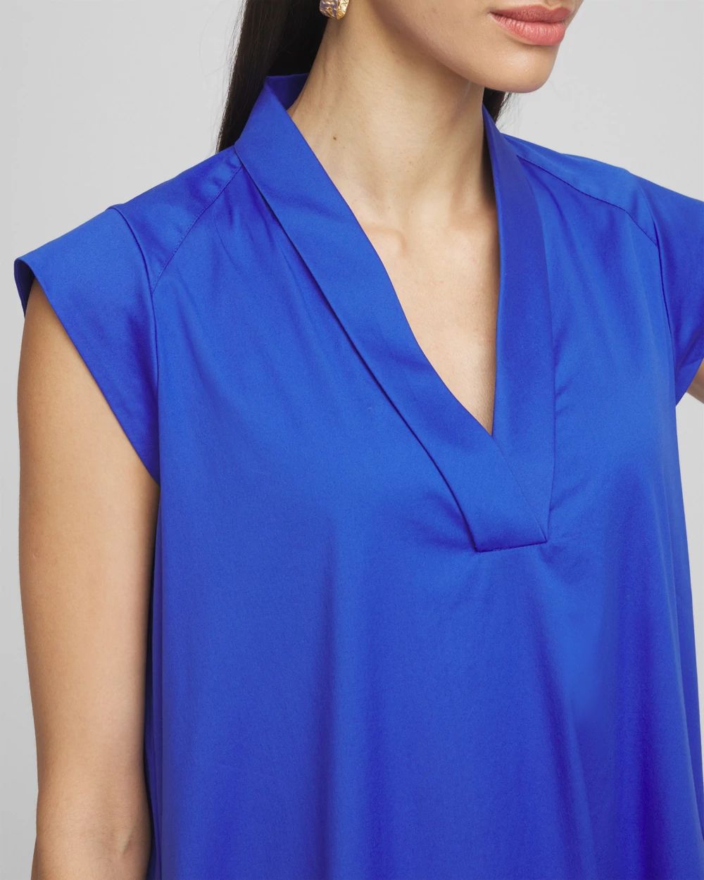 Popover Poplin Maxi Dress