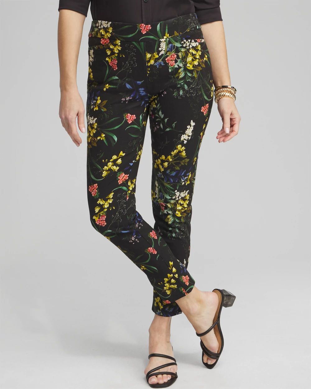 Petite Brigitte Floral Ankle Pants
