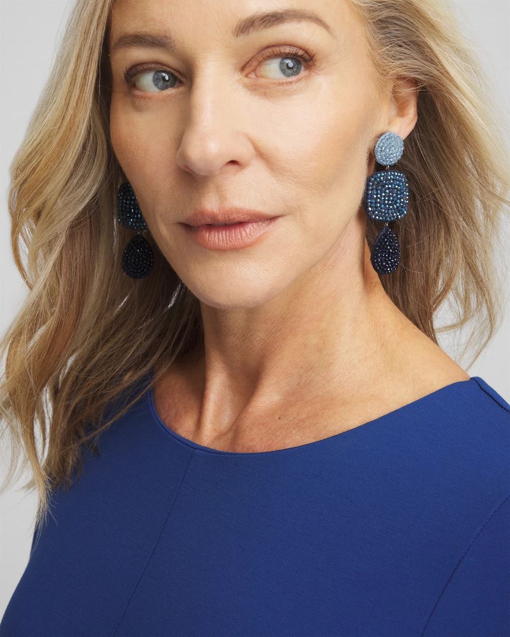 No Droop™ Three Tier Drop Earrings