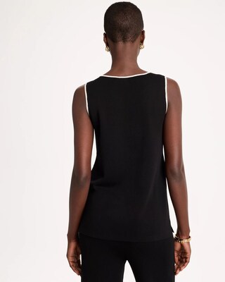 Travelers™ Tipped Sweater Shell Tank click to view larger image.