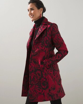 Rose Jacquard Topper