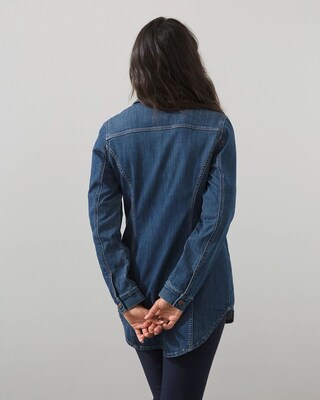 Elongated Denim Shacket