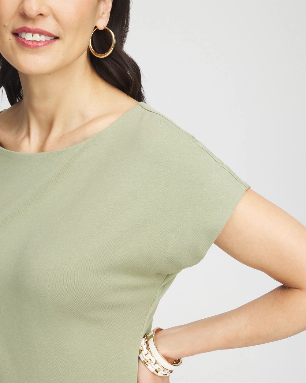 Modern Cap Sleeve Tee click to view larger image.