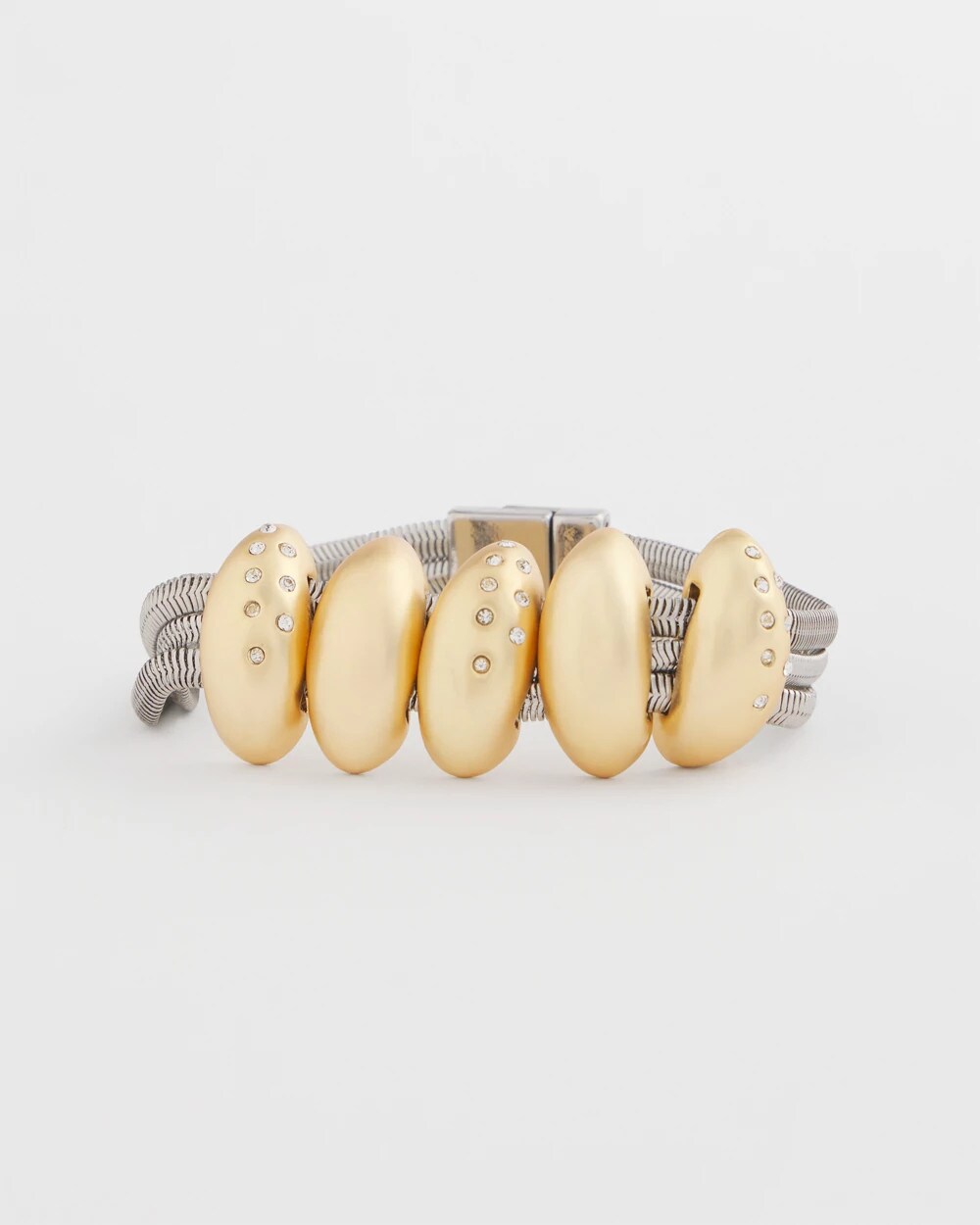 Mixed Metal Pavé Bracelet