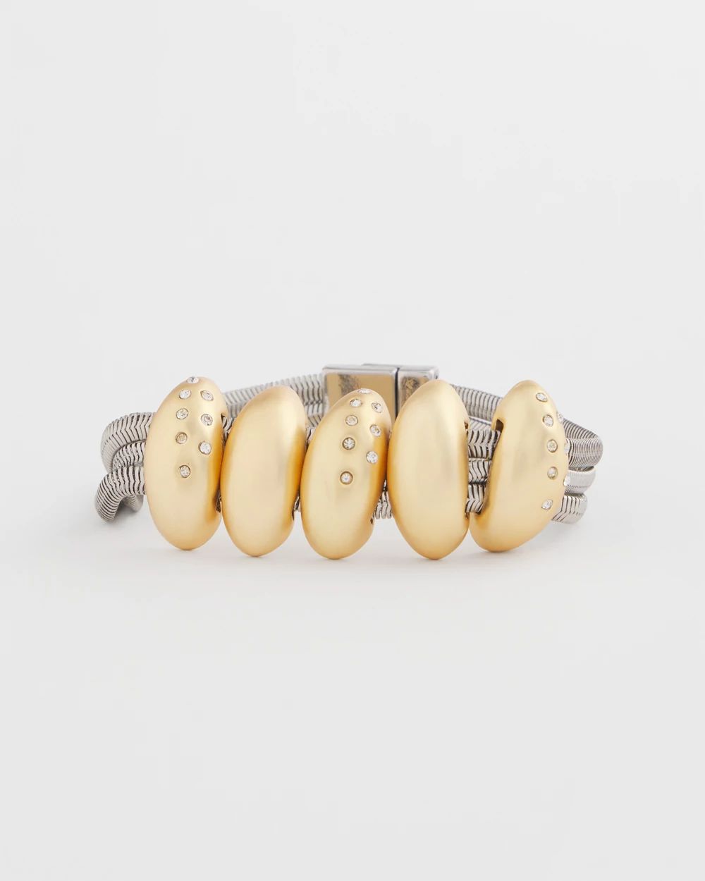 Mixed Metal Pavé Bracelet