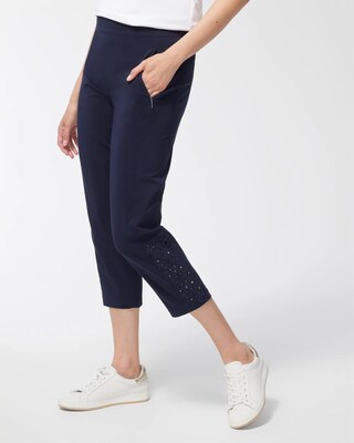 Zenergy Neema Navy Eyelet Crops