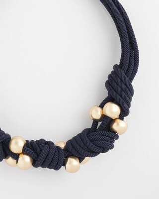 Beaded Knot Necklace click to view larger image.