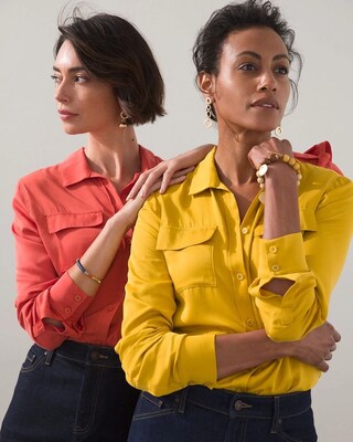 Sand Wash Satin Shirt