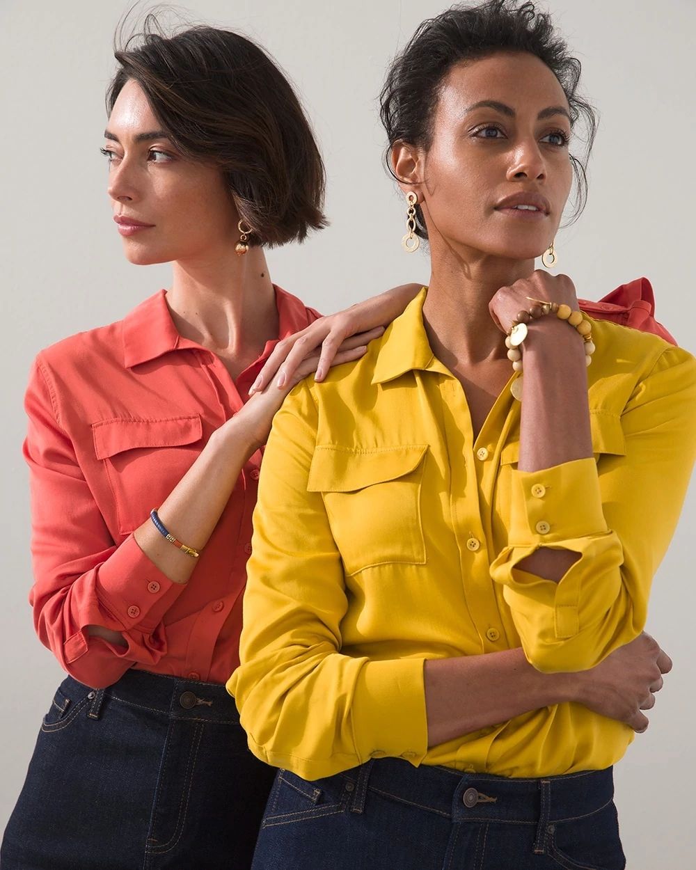 Sand Wash Satin Shirt