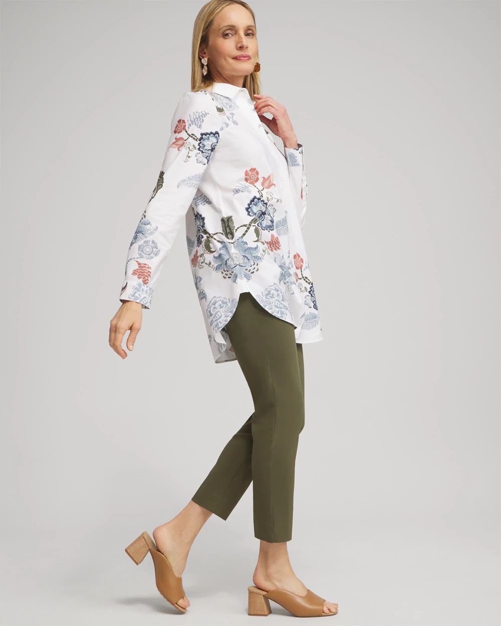 No Iron™ Stretch Floral Shirt