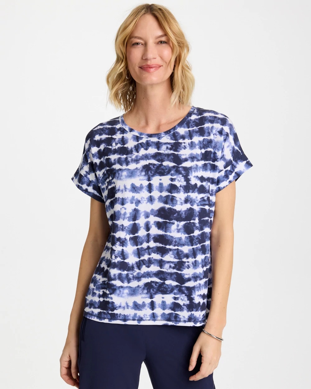 Zenergy® Tie-Dye Scoop-Neck Tee