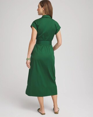Poplin Midi Shirtdress click to view larger image.