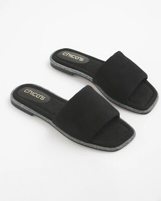 Suede Slides