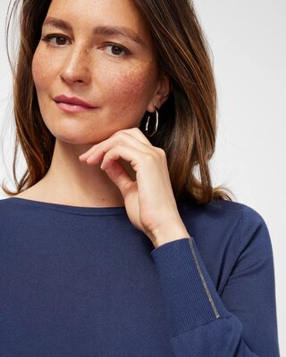 Caviar Bead Pullover Sweater