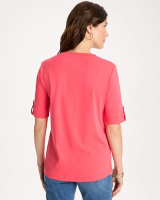 Pima V-Neck Tee click to view larger image.