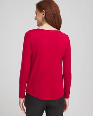 Caviar Bead Bateau Neck Sweater click to view larger image.
