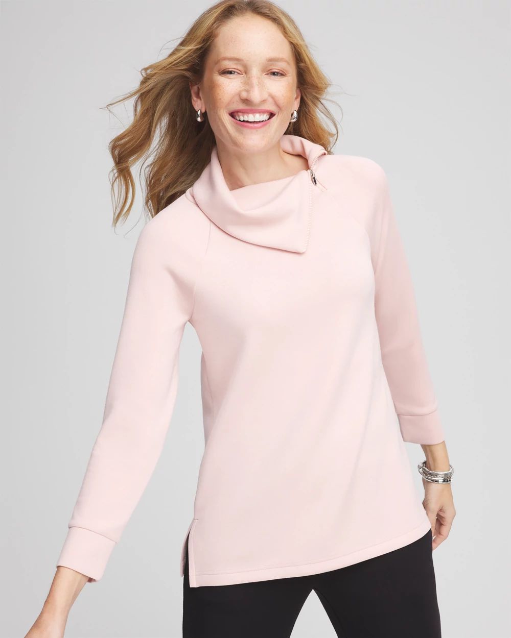 Zenergy® Scuba Zip Neck Tunic