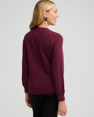 Zenergy® Rhinestone Neck Sweatshirt