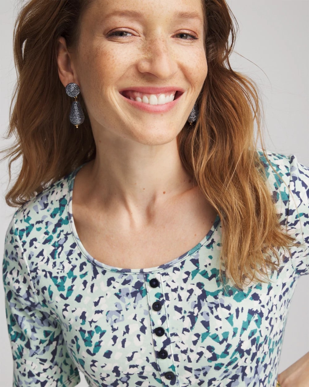 Pima Cotton Henley Tee