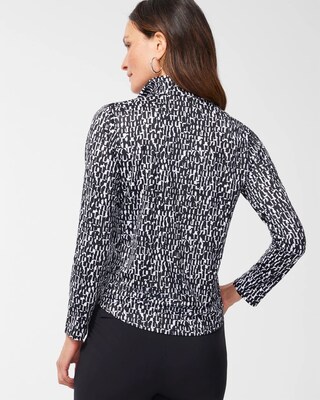 Zenergy UPF Dot Print Long Sleeve Top