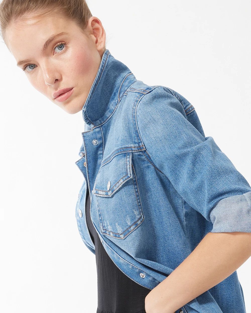 Cropped Denim Jacket
