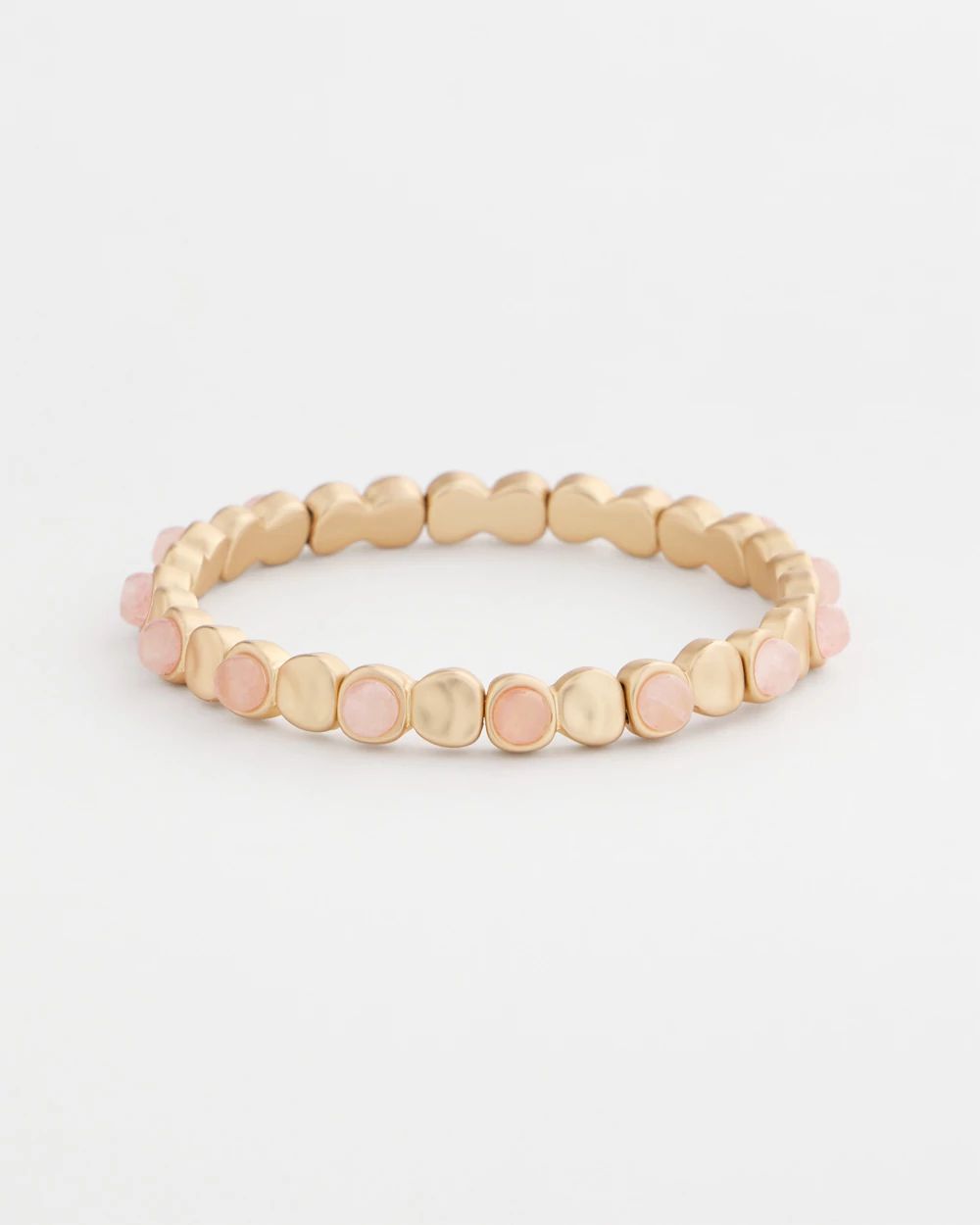 Blush Mini Circle Stretch Bracelet