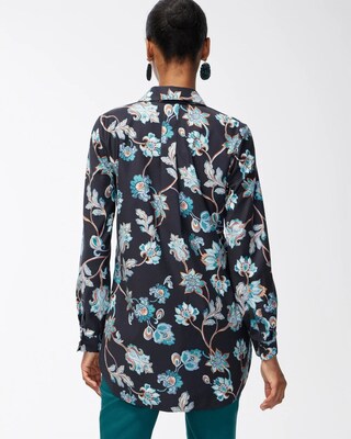 No Iron Stretch Floral Tunic