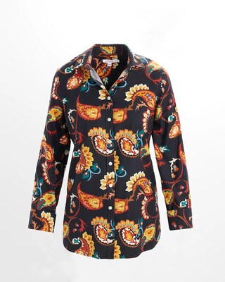 No Iron Stretch Paisley Shirt click to view larger image.